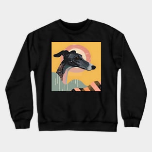 Greyhound in 80's Crewneck Sweatshirt